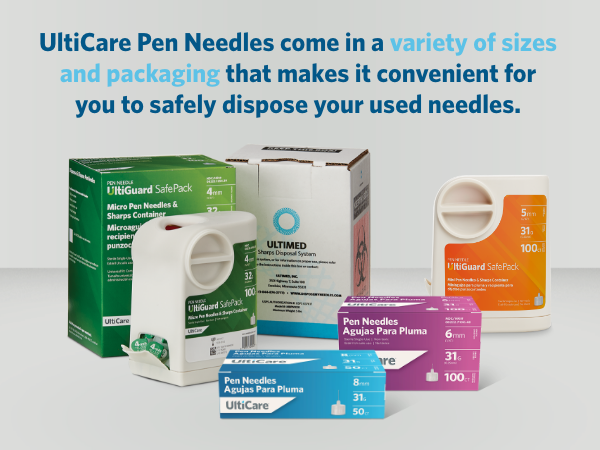 pen needle ultiguard safe pack sharps container insulin pen needle pen injector