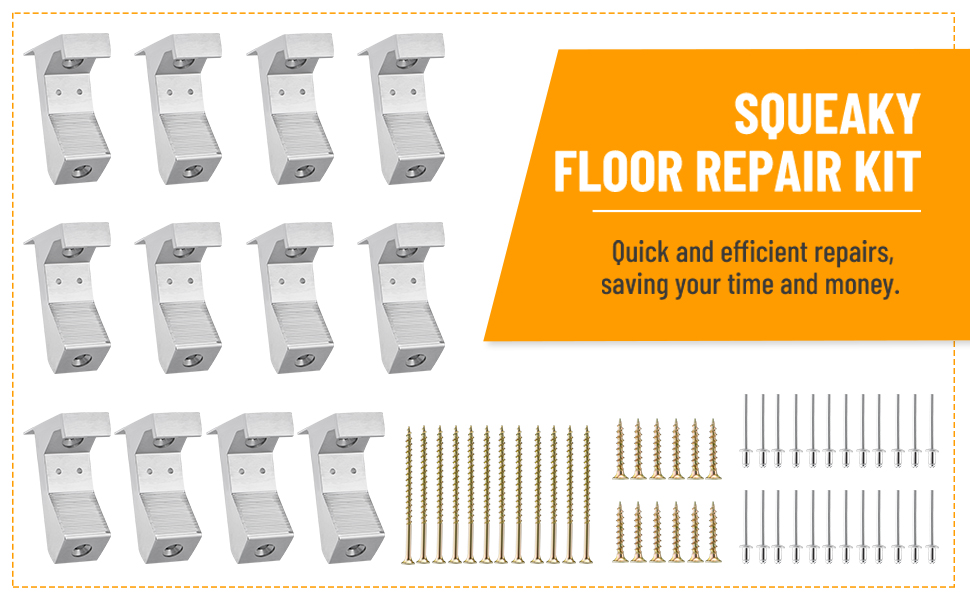 Venussar Squeaky Floor Repair Kit Pack of 12 Aluminum