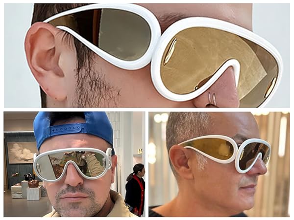 サングラス MASK SUNGLASSES Amazon.com: zxbaers Wave Mask Sunglasses, 2Pack Futuristic