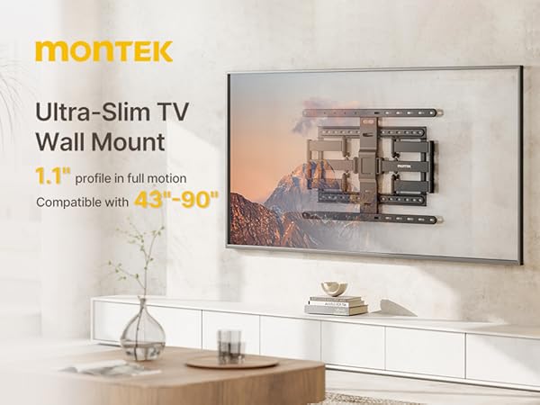 monziteck WAT-02 壁掛けマウント Amazon.com: monTEK Ultra Slim TV Wall Mount for 43-90 Inch