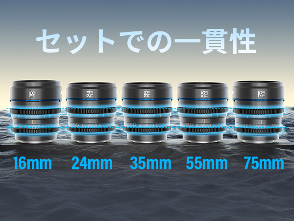 SIRUI Night Walker 16mm,24mm,55mmレンズセット 142325-58-