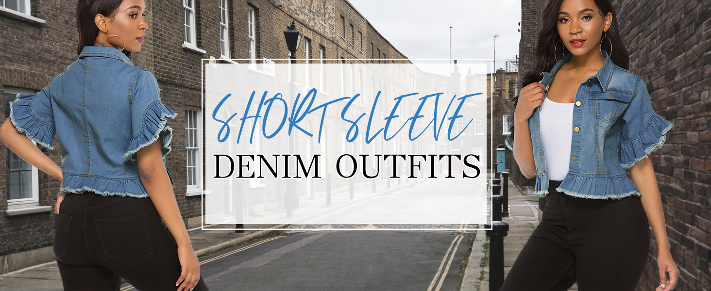 Denim Jacket Short Sleeve
