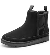 Bruno Marc Men's Winter Snow Boots FuzzyGo Rugged Suede Leather Cold Weather Warm Chelsea Outdoor...