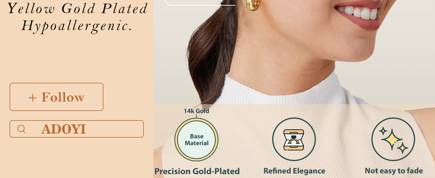 gold hoop earrings for women