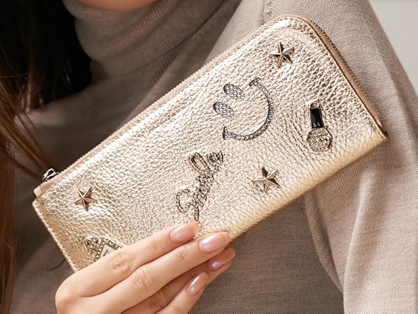 Amazon | [サロンドアルファード] ルクーチェ L字ファスナー 長財布