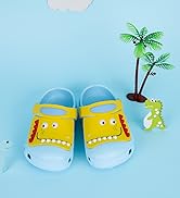RJVW Kid's Dinosaur Clogs Slippers Girls Boys Toddlers Little Cute Garden Water Shoes Cartoon Sli...