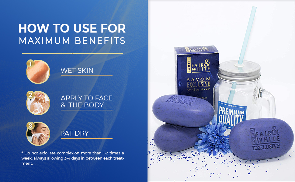 FAIR & WHITE Exclusive Exfoliating Soap, 200g / 7oz