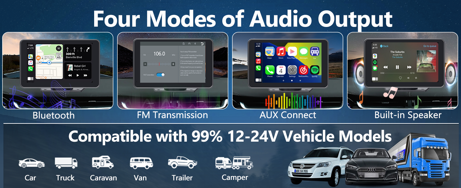 four modes of audio output