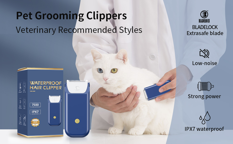 Cat Clipper for Matted Fur,Portable Cat Clippers with TypeC Fast