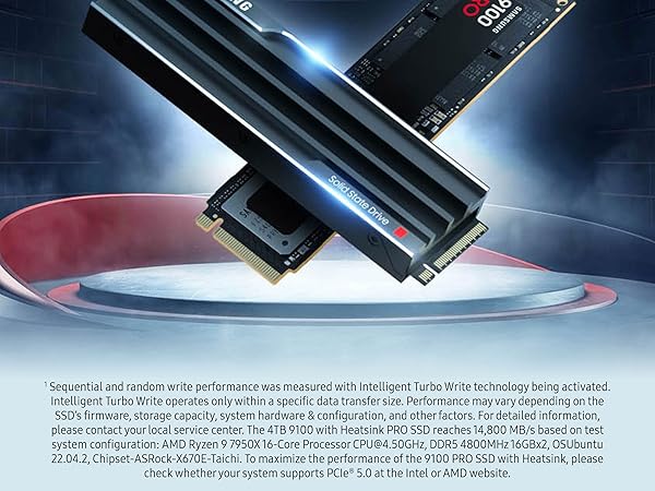 Amazon.com: SAMSUNG SSD 9100 PRO with Heatsink 2TB, PCIe 5.0
