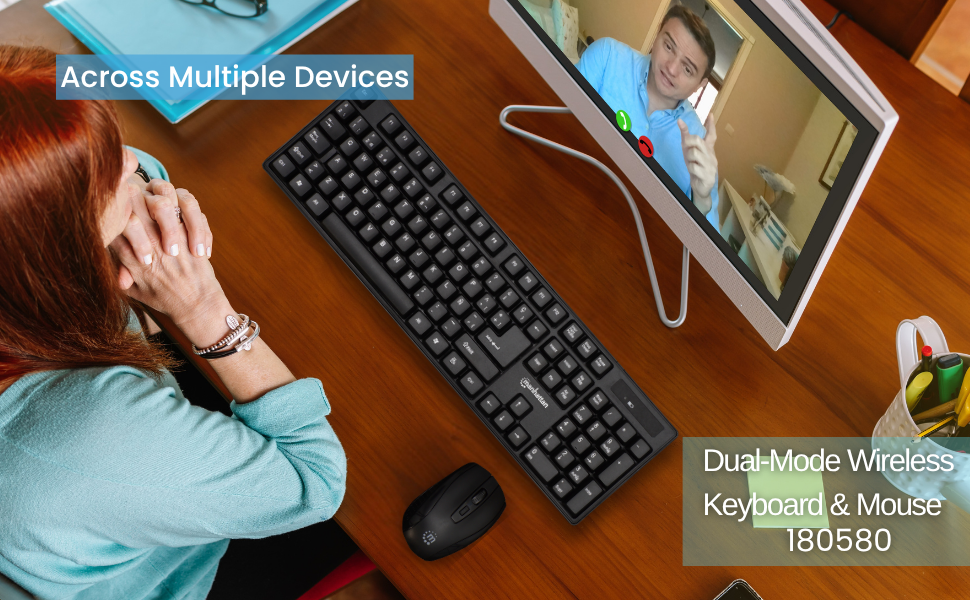 teclado inalámbrico ratón óptico combo teclado ratón