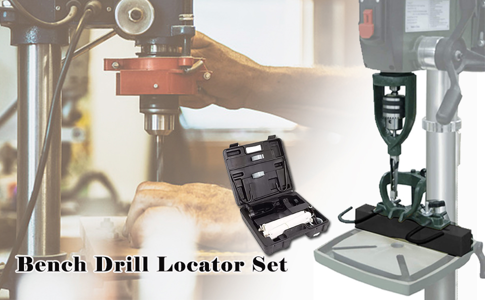 TZUTOGETHER Bench Drill Locator Set for Mortiser Circles/Square Hole