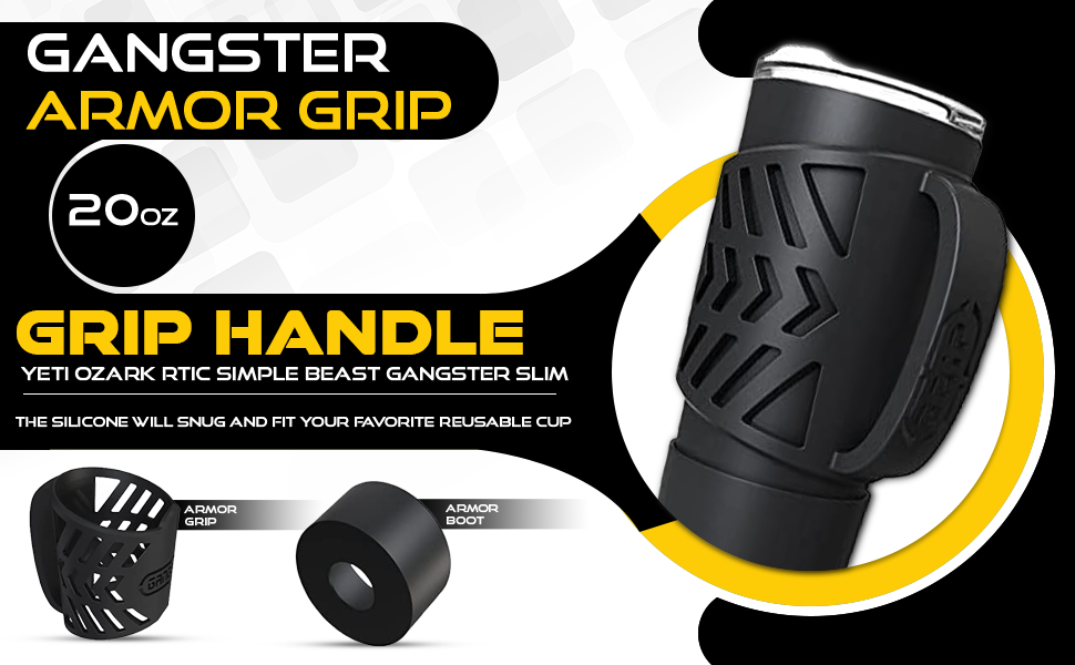 Gangster Armor for 20 oz insulated tumbler stainless steel