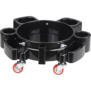 Bucket Dolly 5 Gallon Car Wash Professional Detailing Bucket Dolly with Heavy Duty Wheel Casters