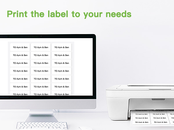 address labels, 1" x 2-5/8" shipping address labels for Laser & Inkjet printers mailing Labels