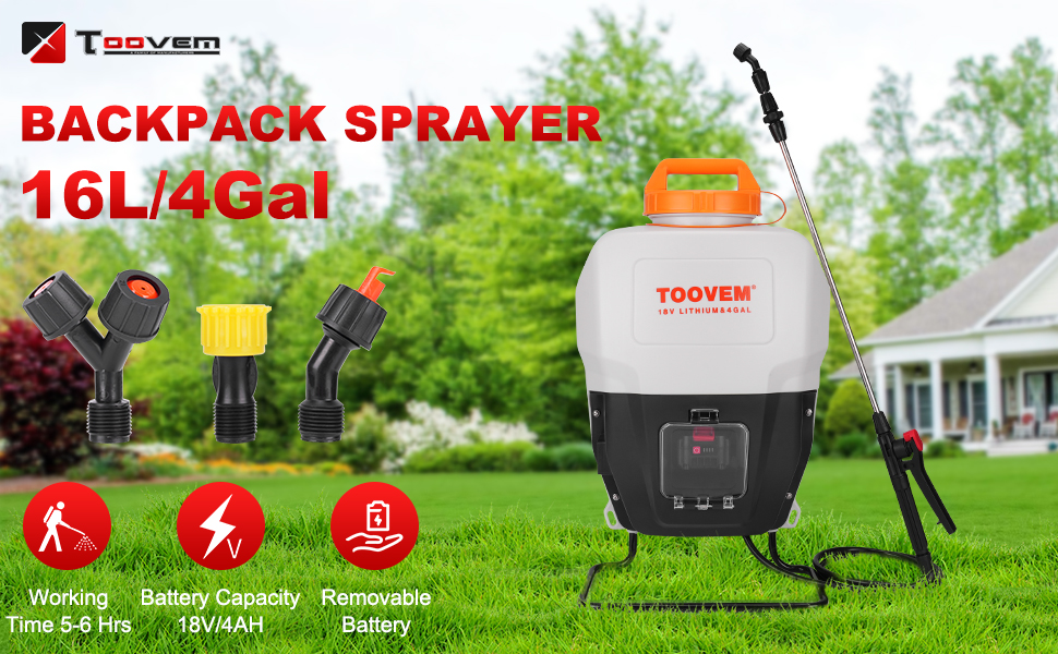 Toovem backpack electric sprayer