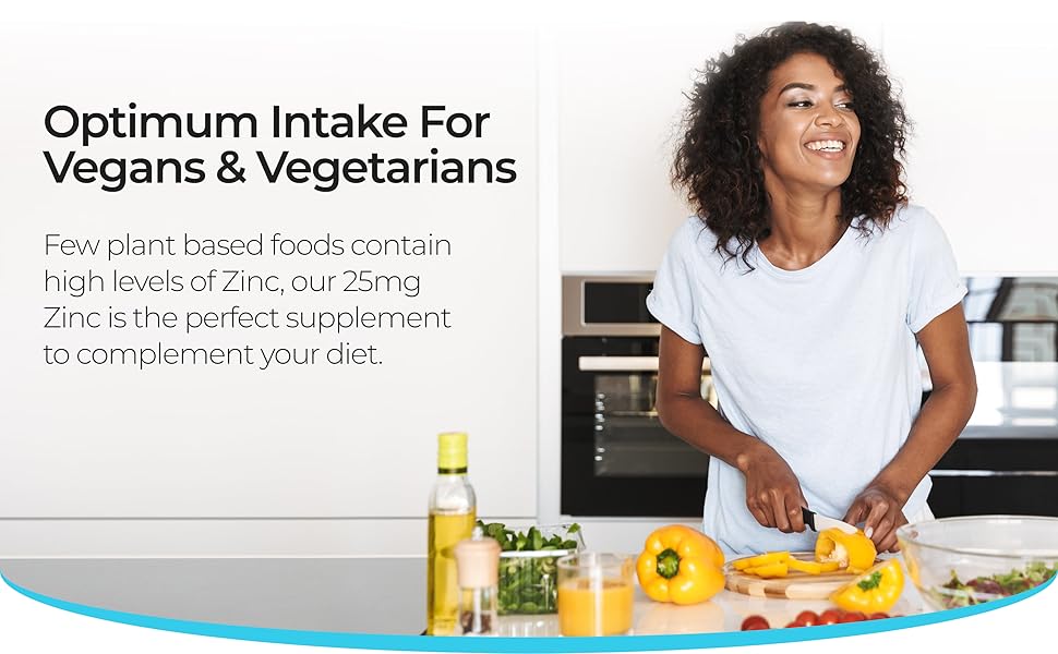 Vegan Zinc tablets high strength 25mg