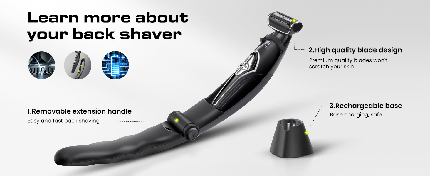 Rückenrasierer Herren