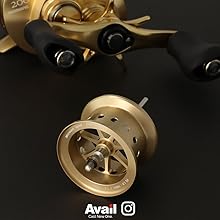 マサマサ　シマノ　21カルカッタコンクエスト200HG アベイルスプール Avail/アベイル】シマノ 21カルカッタコンクエスト 200/201用