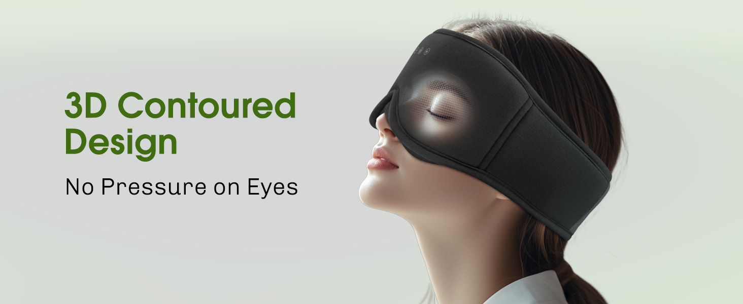 bamboo sleep eye mask bluetooth headphone for sleep