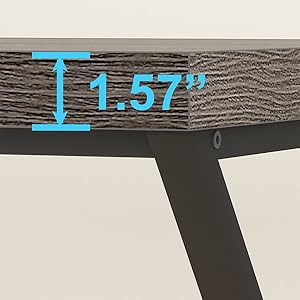 LVB Industrial Wood and Metal Rustic Computer Desk