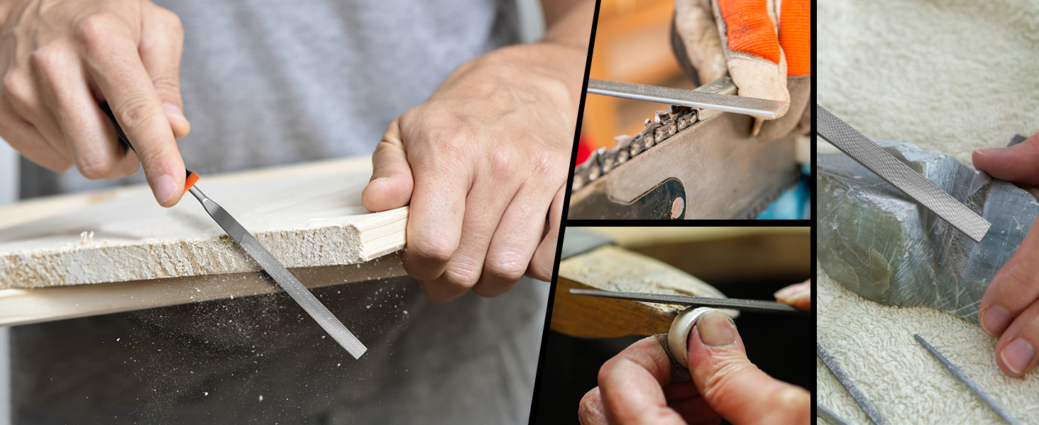 6 Pcs Juego de limas y escofinas