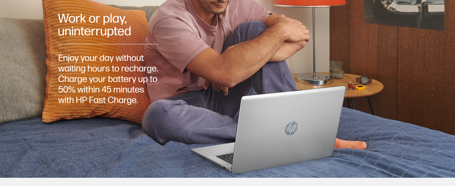 hp fast charge charging battery life long lasting all day recharge on the go