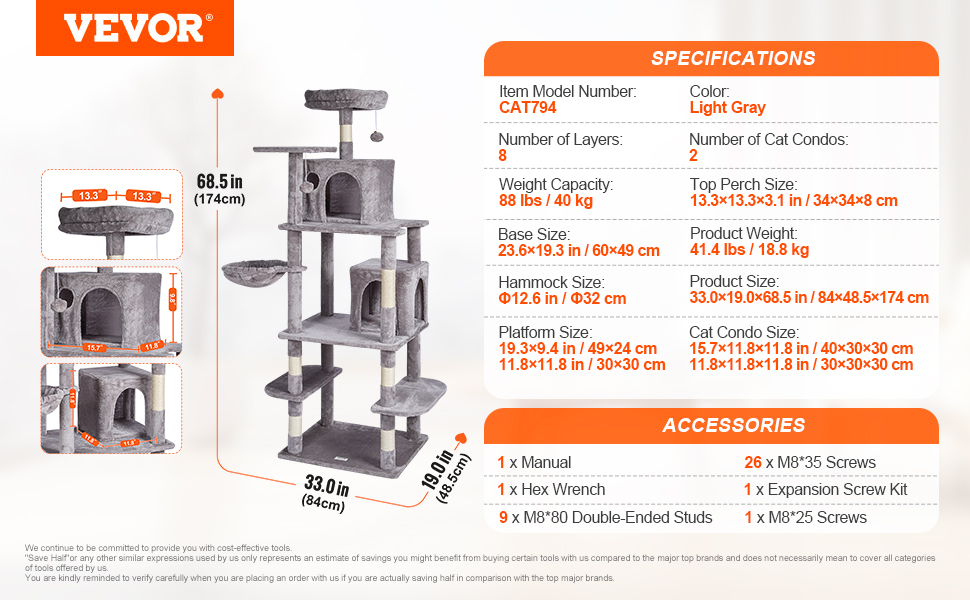 cat tree for large cat