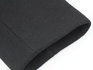 Men's Double-Breasted Wool & Cashmere Black Long Overcoat