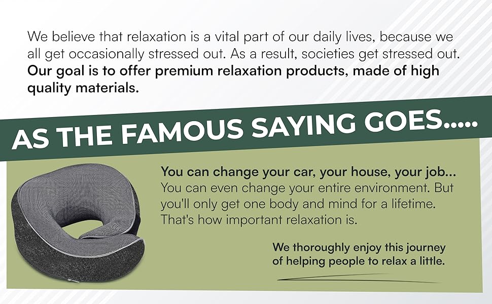 Relaxd Travel Pillow for Adults | Adjustable Memory Foam Neck Pillow for Travel | 360 Degree Neck Support | Removable Pillow Case | Includes Eye Mask, Earplugs, Travel Bag | Dark Grey | UK Brand 19 As the famous saying goes
