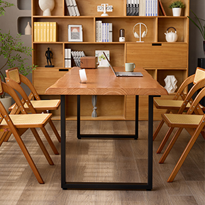 Solid wood office desk