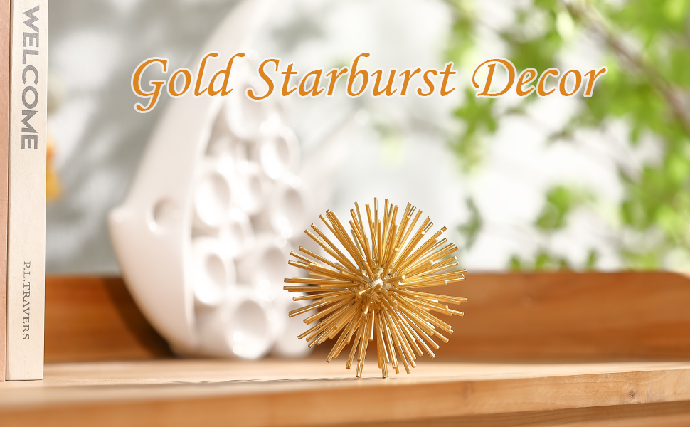 gold starburst decor