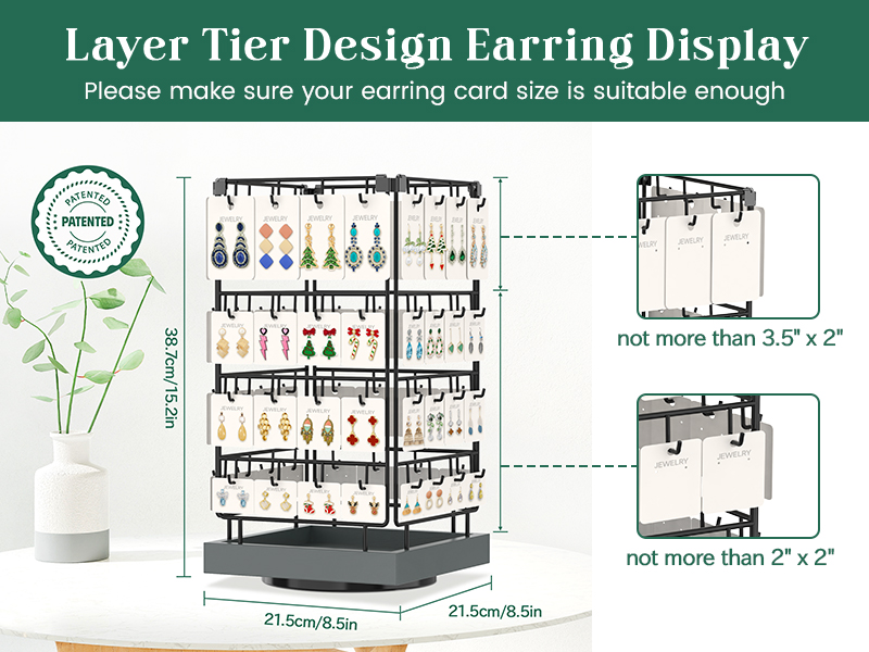earring holder display for selling jewelry