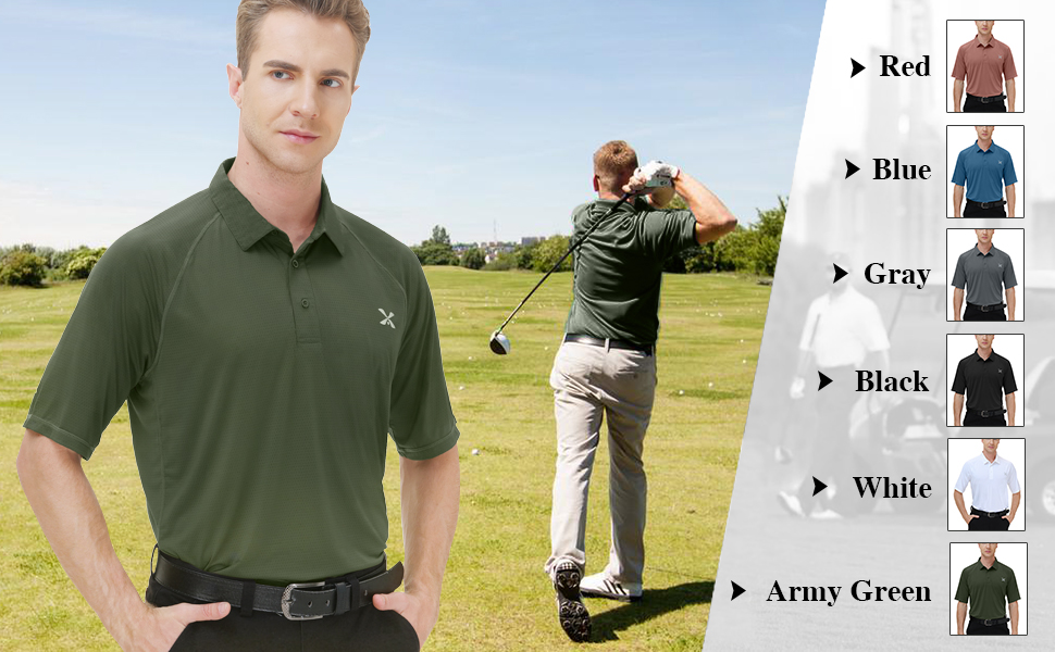 mens green polo shirts