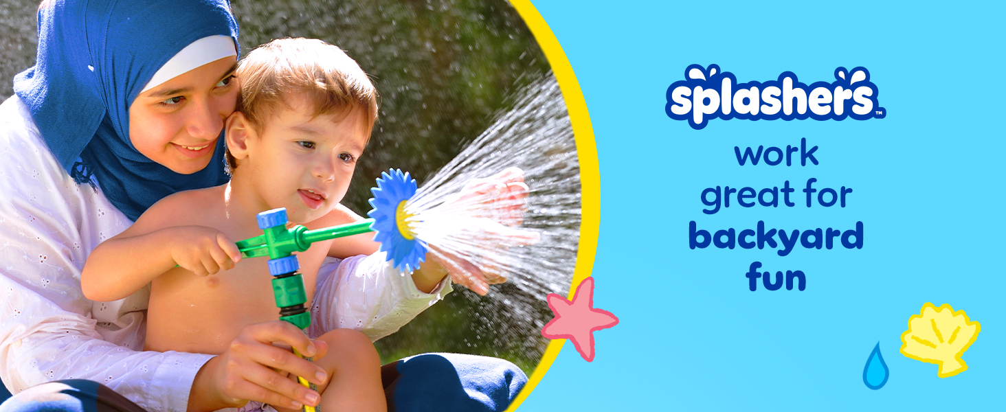 Splashers work great for backyard fun