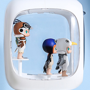 高透展示観賞ゼロ距離 三面透明はショーウインドーのようにはっきりしている