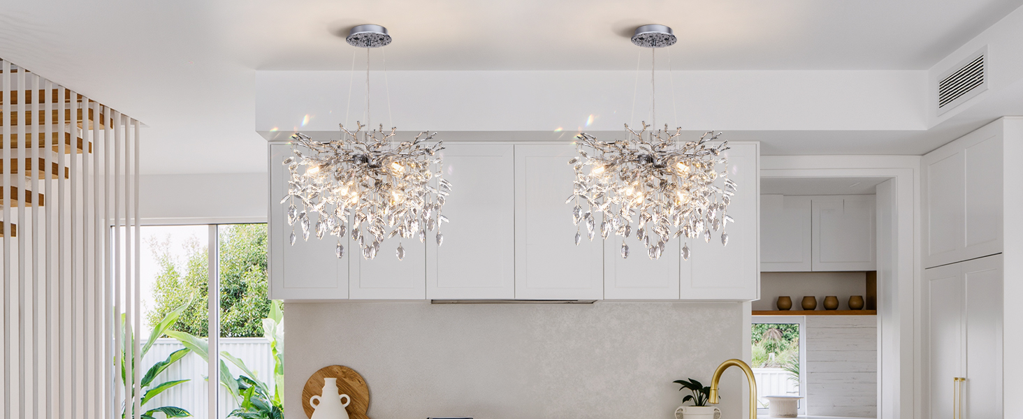 Modern Tree Branch Chandelier