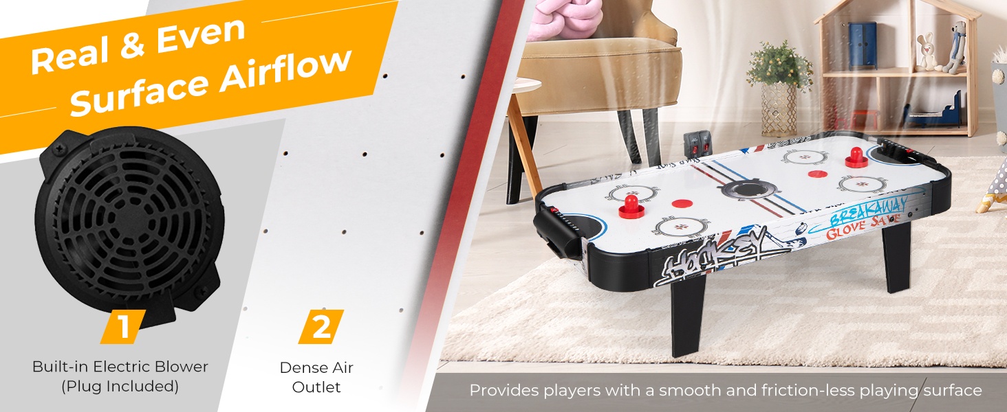 Costway 107cm Air Powered Hockey Table