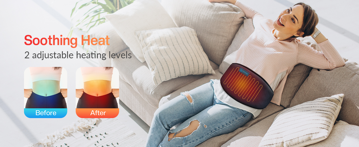 COMFIER Cordless Heating Pad for Back Pain Relief,Lower