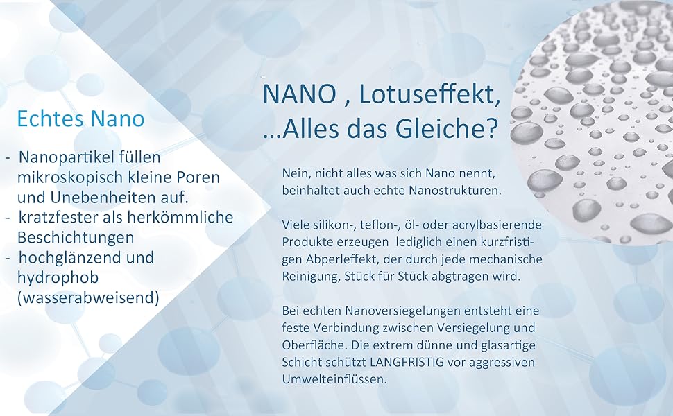 Qualität aus Deutschland made in germany  Glanz Streifenfrei Oberflächenversiegelung Pflege Lotus