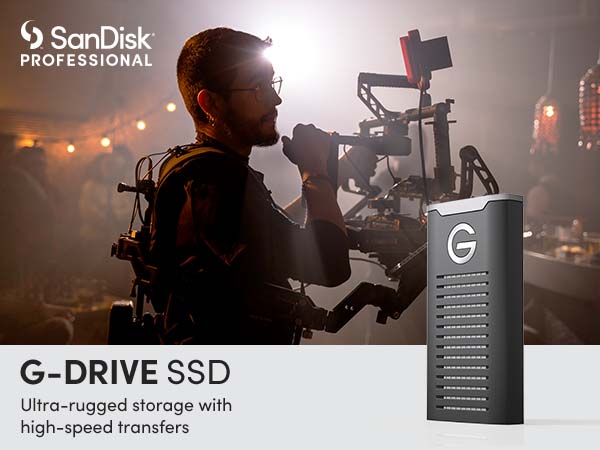 SanDisk Professional 1TB G-DRIVE SSD - Ultra-Rugged, IP67