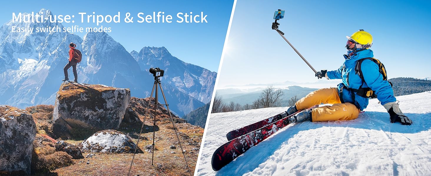 Tripod and selfie stick
