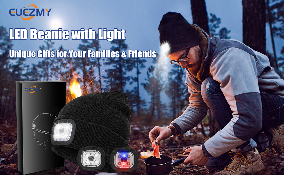 led beanie hat with light