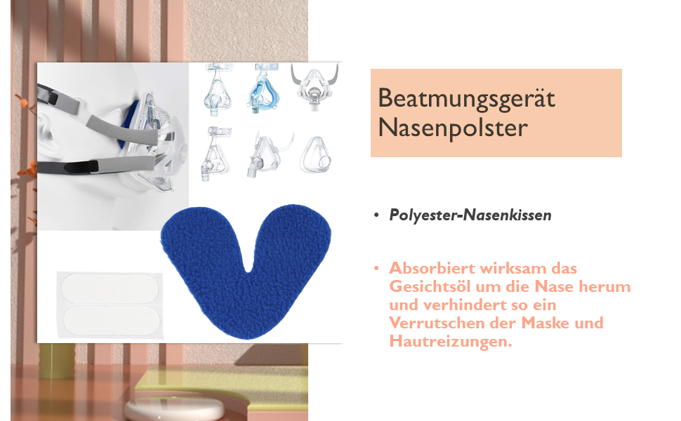 Beatmungsmaschinen-Nasenpolster 