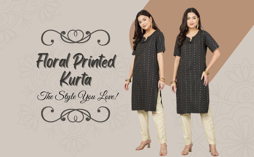 SPN-BFCC V- Neck Knee Length Kurta for Women's