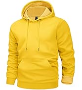 MAGCOMSEN Men's Active Hoodies Fleece Lined Sweatshirts Casual Athletic Workout Pullover With Kan...