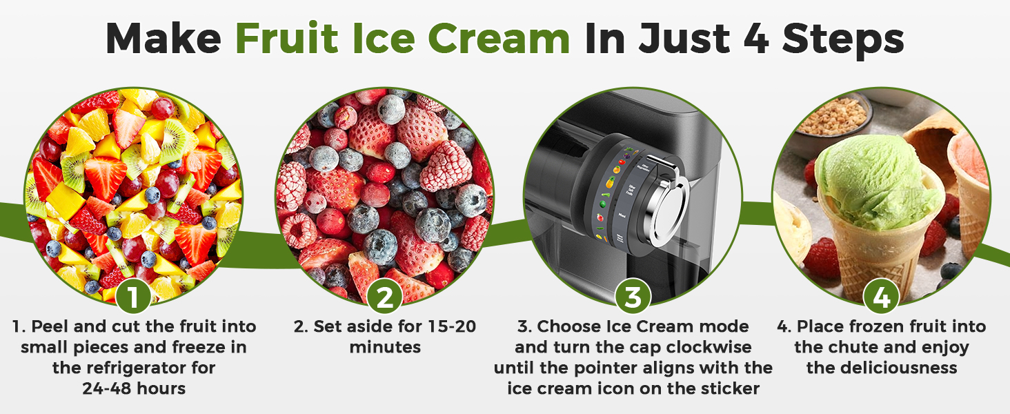 Make Fruit Ice Cream In Just 4 Steps