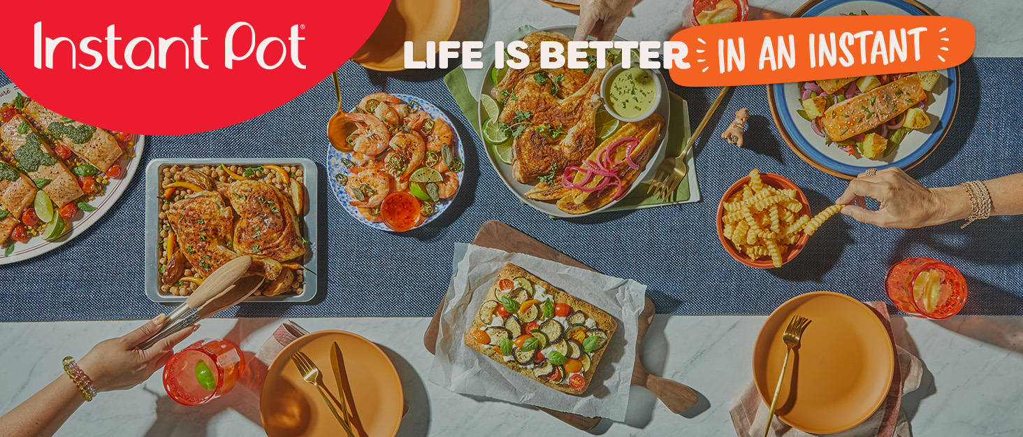 Overhead shot of food on the table