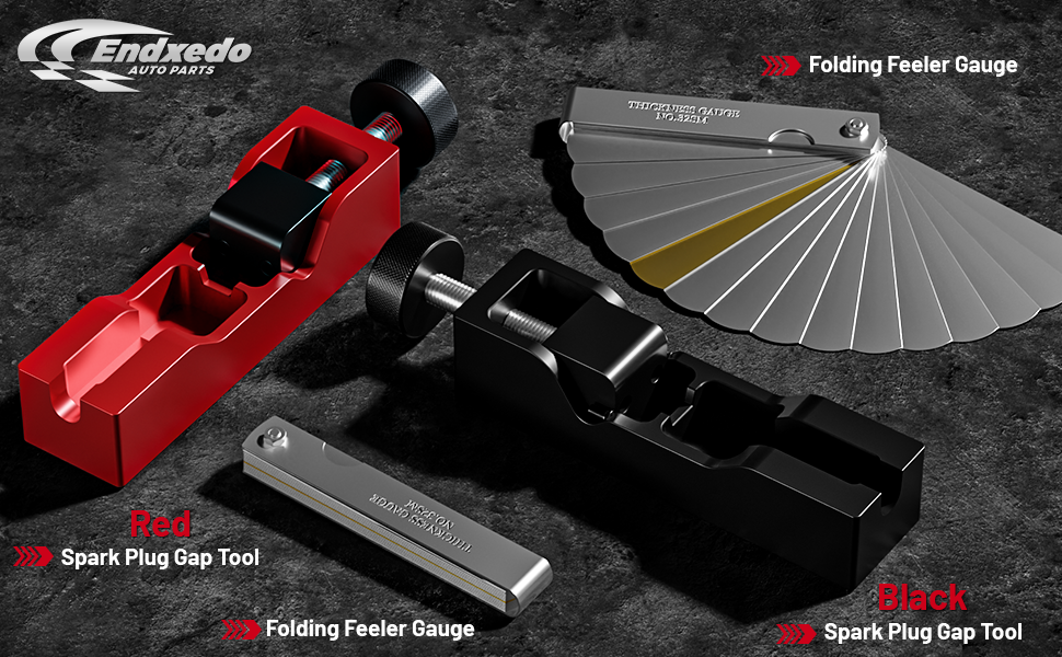 Endxedo Universal Spark Plug Gap Tool with Feeler Gauge