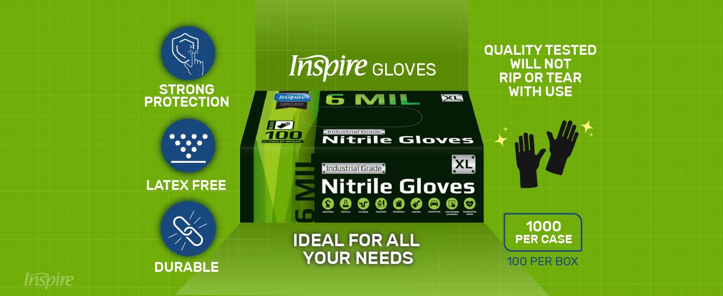 black Nitrile Gloves